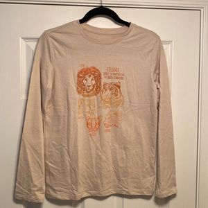 Cat & Jack Beige Long Sleeve Tee…size L (12/14)